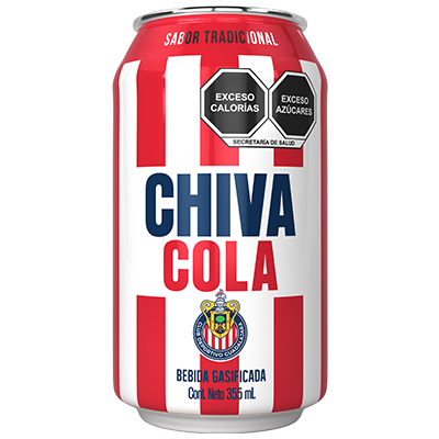 Chiva Cola Lata, contenido neto 355 mililitros, 6 pack