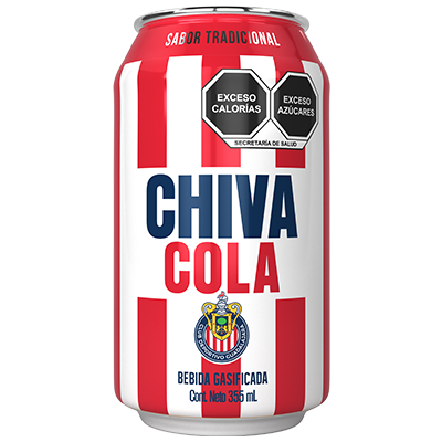 Chiva Cola Lata, contenido neto 355 mililitros, 6 pack