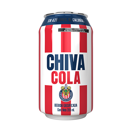 Chiva Cola Lata, contenido neto 355 mililitros, 6 pack