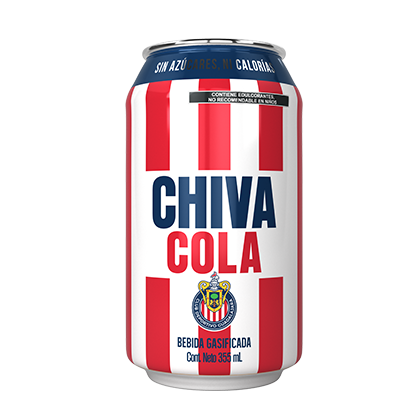 Chiva Cola Lata, contenido neto 355 mililitros, 6 pack